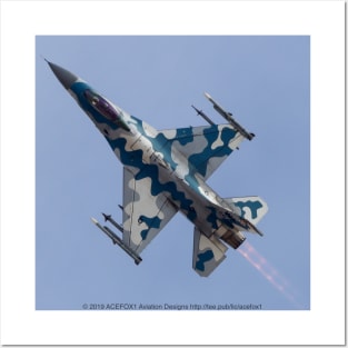 F-16 Fighter Aggressor Blizzard Camo Posters and Art